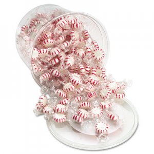 Office Snax Starlight Mints, Peppermint Hard Candy, Individual Wrapped, 2 lb Resealable Tub OFX70019 70019