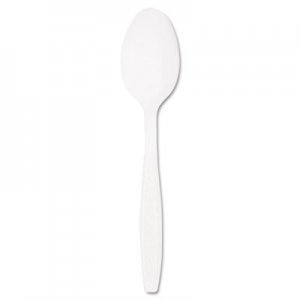 Dart Guildware Heavyweight Plastic Teaspoons, White, 100/Box, 10 Boxes/Carton SCCGBX7TW GBX7TW-0007