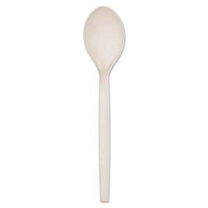Eco-Products Plant Starch Spoon - 7", 50/Pack, 20 Pack/Carton ECOEPS003 EP-S003