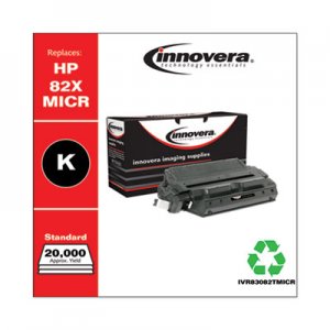 Innovera Remanufactured Black MICR Toner, Replacement for HP 82XM (C4182XM), 22,000 Page-Yield IVR83082TMICR