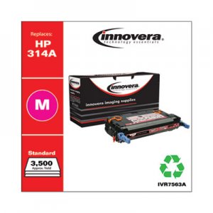Innovera Remanufactured Magenta Toner, Replacement for HP 314A (Q7563A), 3,500 Page-Yield IVR7563A