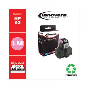 Innovera Remanufactured Light Magenta Ink, Replacement for HP 02 (C8775WN), 240 Page-Yield IVR75WN