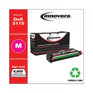 Innovera Remanufactured Magenta High-Yield Toner, Replacement for Dell 3115 (310-8399), 8,000 Page-Yield IVRD3115M