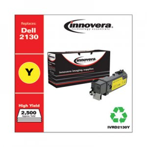 Innovera Remanufactured Yellow High-Yield Toner, Replacement for Dell 2130 (330-1438), 2,500 Page-Yield IVRD2130Y