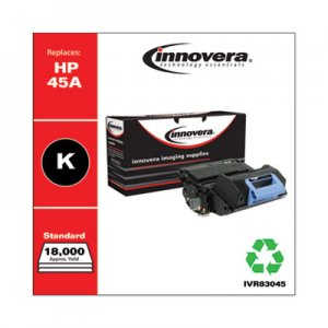 Innovera Remanufactured Black Toner, Replacement for HP 45A (Q5945A), 18,000 Page-Yield IVR83045