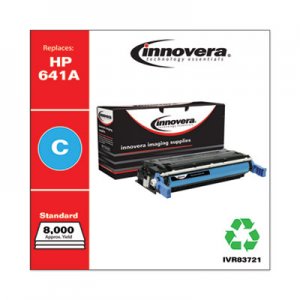 Innovera Remanufactured Cyan Toner, Replacement for HP 641A (C9721A), 8,000 Page-Yield IVR83721