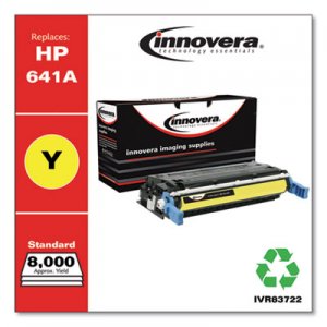 Innovera Remanufactured Yellow Toner, Replacement for HP 641A (C9722A), 8,000 Page-Yield IVR83722