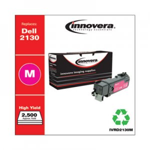 Innovera Remanufactured Magenta High-Yield Toner, Replacement for Dell 2130 (330-1433), 2,500 Page-Yield IVRD2130M