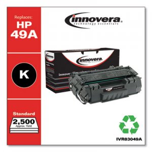 Innovera Remanufactured Black Toner, Replacement for HP 49A (Q5949A), 2,500 Page-Yield IVR83049A