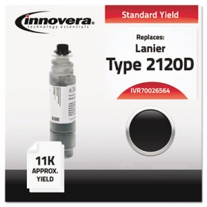 Innovera Remanufactured Black Toner, Replacement for Ricoh 1022 (89870), 11,000 Page-Yield IVR70026564