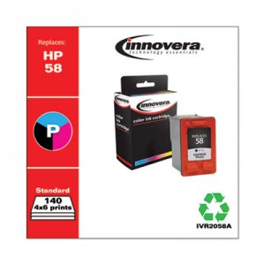 Innovera Remanufactured Photo Ink, Replacement for HP 58 (C6658AN), 140 Page-Yield IVR2058A