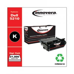 Innovera Remanufactured Black Toner, Replacement for Dell 5210 (341-2915), 20,000 Page-Yield IVRD5210