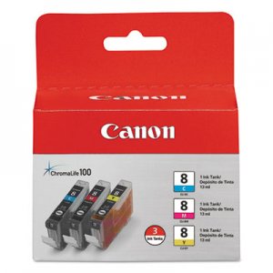 Canon ChromaLife100+ Ink, Cyan/Magenta/Yellow, 3/PK CNM0621B016 0621B016