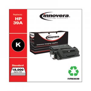 Innovera Remanufactured Black Toner, Replacement for HP 39A (Q1339A), 18,000 Page-Yield IVR83039