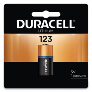 Duracell Ultra High-Power Lithium Battery, 123, 3V, 1/EA DURDL123ABPK DL123ABPK