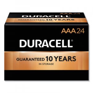 Duracell CopperTop Alkaline AAA Batteries, 24/Box DURMN2400B24000 MN2400BKD