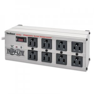 Tripp Lite Isobar Surge Protector, 8 Outlets, 12 ft Cord, 3840 Joules, Metal Housing TRPISOBAR8ULTRA ISOBAR8 ULTRA