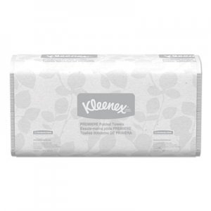 Kleenex Premiere Folded Towels, 9 2/5 x 12 2/5, White, 120/Pack, 25 Packs/Carton KCC13254 13254