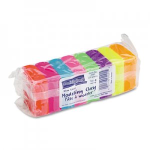 Creativity Street Modeling Clay Assortment, 27.5 g of Each Color, Assorted Neon, 220 g CKC4091 4091