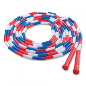 Champion Sports Segmented Plastic Jump Rope, 16ft, Red/Blue/White CSIPR16 PR16