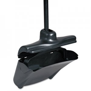 Rubbermaid Commercial Lobby Pro Upright Dustpan, w/Cover, 12 1/2"W, Plastic Pan/Metal Handle, Black RCP253200BLA FG253200BLA