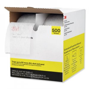 3M Easy Trap Duster, 5" x 125 ft, White, 2 250 Sheet Rolls/Carton MMM55655W 55655W