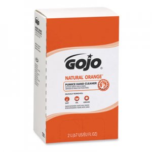 GOJO NATURAL ORANGE Pumice Hand Cleaner Refill, Citrus Scent, 2,000mL, 4/Carton GOJ7255 7255-04