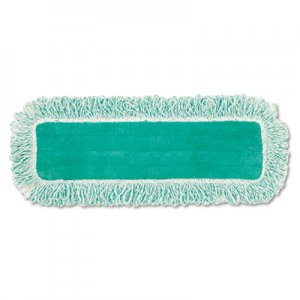 Rubbermaid Commercial Dust Pad with Fringe, Microfiber, 18" Long, Green RCPQ418GN FGQ41800GR00