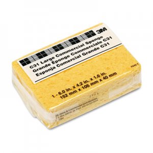 3M Commercial Cellulose Sponge, Yellow, 4 1/4 x 6 MMMC31 C31