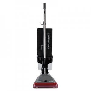 Sanitaire Commercial Lightweight Bagless Upright Vacuum, 14lb, Gray/Red EURSC689B SC689B