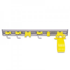 Rubbermaid Commercial Closet Organizer/Tool Holder, 34w x 3.25d x 4.25h, Gray RCP199300GY FG199300GRAY