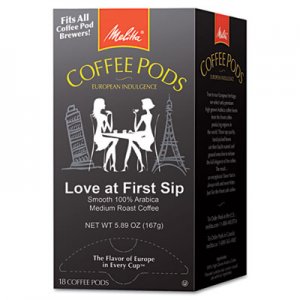 Melitta Coffee Pods, Love at First Sip (Medium Roast), 18 Pods/Box MLA75415 75415