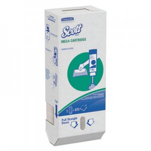 Scott MegaCartridge Napkins, 1-Ply, 8 2/5 x 6 1/2, White, 875/Pack, 6 Packs/Carton KCC98908 98908