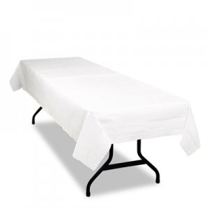 Tablemate Table Set Poly Tissue Table Cover, 54 x 108, White, 6/Pack TBLPT549WH TBLPT549-WH