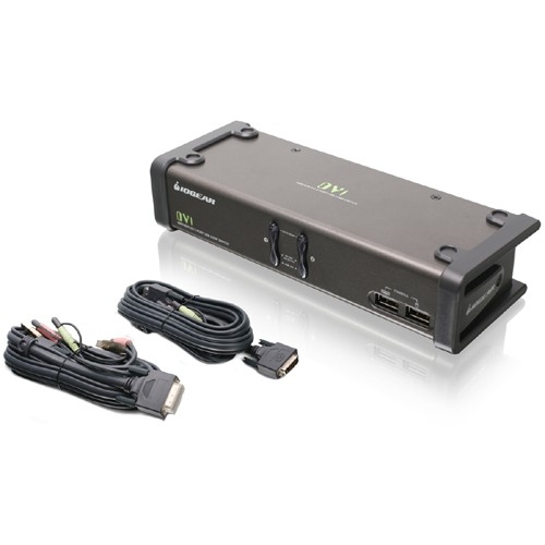 Iogear 8-Port USB PS/2 Combo VGA KVM Switch with PS/2 KVM Cables 