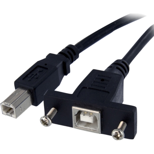 StarTech.com 1 ft Panel Mount USB Cable B to B - F/M USBPNLBFBM1