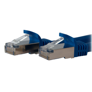 StarTech.com 1ft Blue Shielded Cat6a Molded STP Patch Cable C6ASPAT1BL