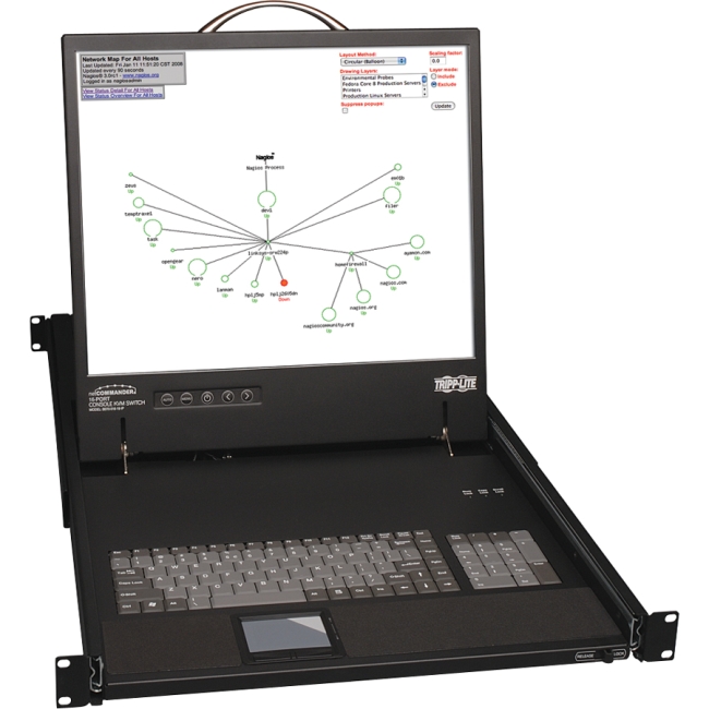 Tripp Lite NetCommander 19" Rackmount LCD with KVM Switch B070-016-19-IP