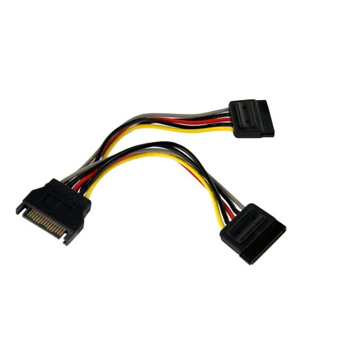 StarTech.com 6in SATA Power Y Splitter Cable Adapter PYO2SATA