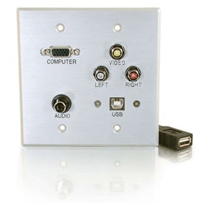 C2G Audio/Video Faceplate 40545