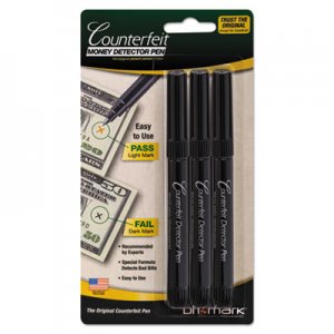 Dri-Mark Smart Money Counterfeit Bill Detector Pen for Use w/U.S. Currency, 3/Pack DRI3513B1 3513B-1
