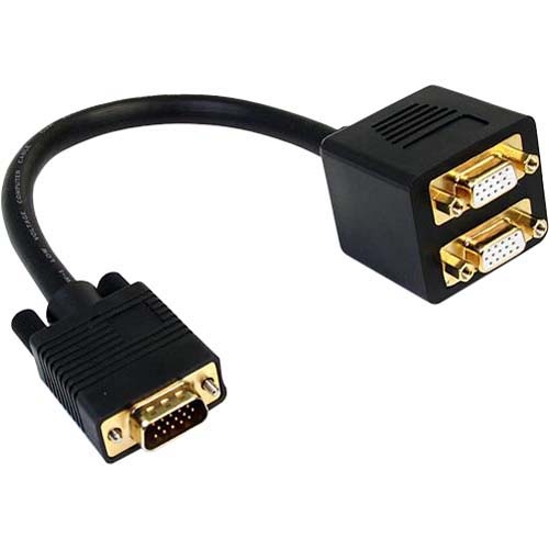 StarTech.com 1 ft VGA to 2x VGA Video Splitter Cable - M/F VGASPL1VV
