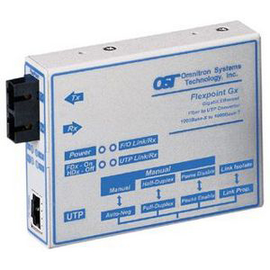 Omnitron FlexPoint T1/E1 Copper to Fiber Media Converter 4470-0