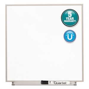 Quartet Matrix Magnetic Boards, Painted Steel, 16 x 16, White, Aluminum Frame QRTM1616 M1616