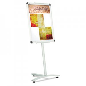 Quartet Improv Lobby Clip-Frame Pedestal Sign, 18 x 24 Frame, 54" High, Aluminum QRTLCF2418 LCF2418