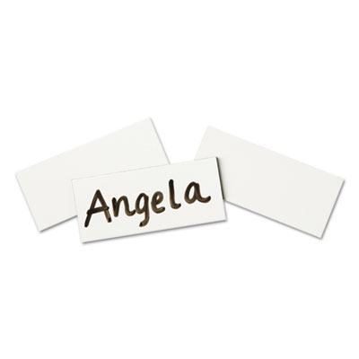 Quartet Magnetic Write-On/Wipe-Off Strips, 2w x 7/8h, White, 25/Pack QRTMWS MWS