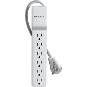 Belkin Home/Office SlimLine 6-Outlets Surge Suppressor BE106001-06R
