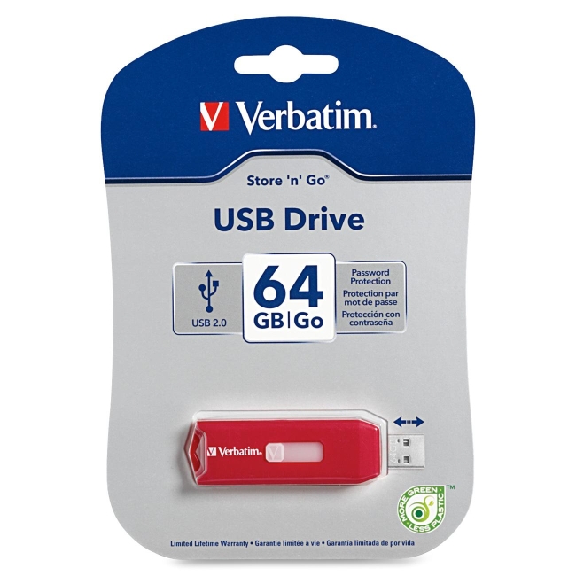 Verbatim 64GB Store 'n' Go USB 2.0 Flash Drive 97005