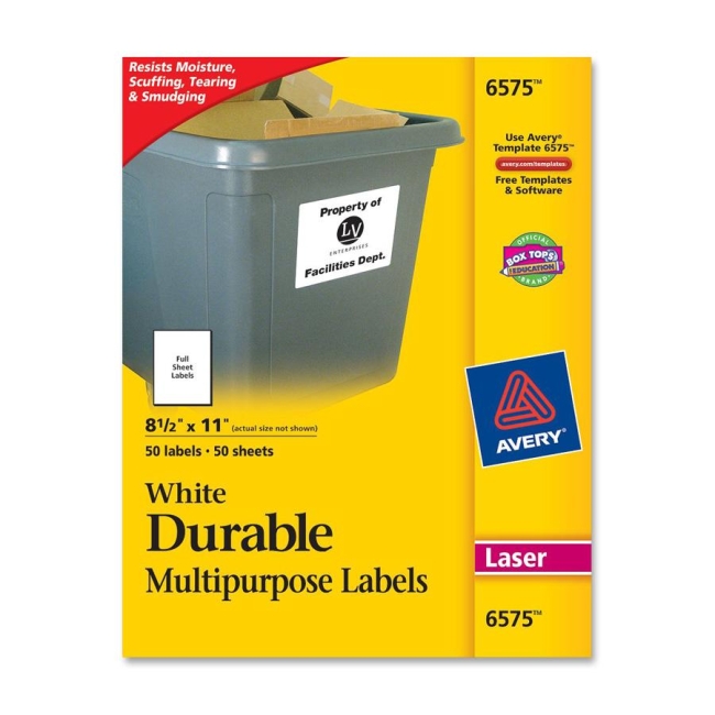 Avery Permanent Durable I.D. Label 6575