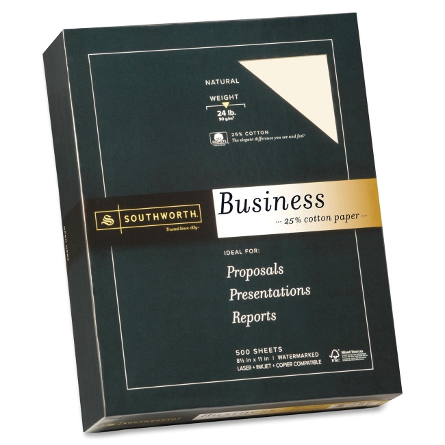 Southworth Company, Agawam, MA 24lb 25% Cotton Business Paper 404NC